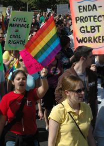 Marching for equality at the National Equality March